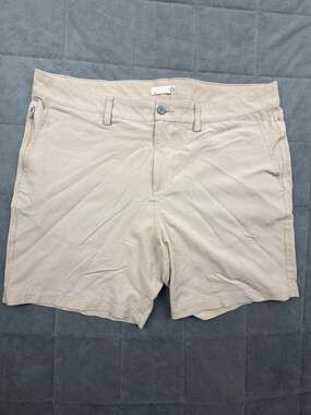 Tasc Performance Men's Khaki Flat Front Performance Shorts